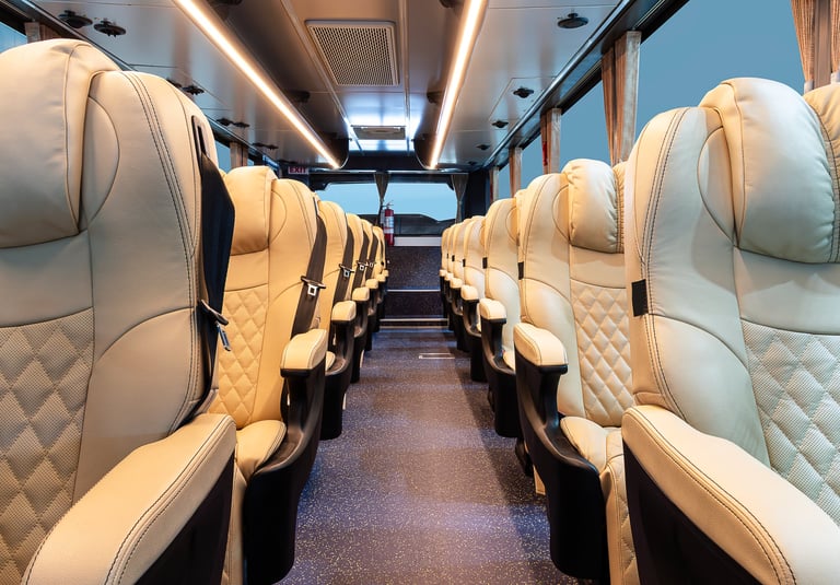 Modern Coast luxury bus interior
